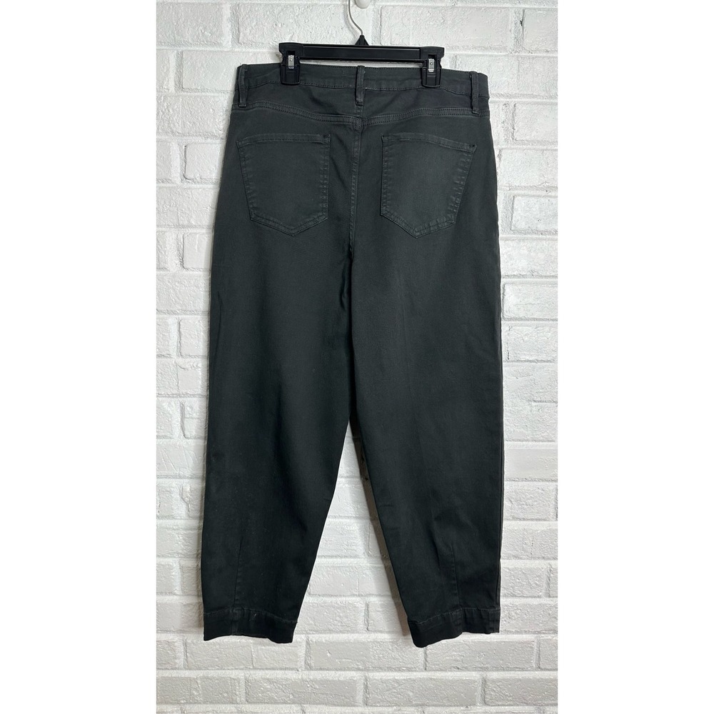 FRAME Cropped Tapered High Waisted Black‎ Jeans size 27 - Picture 7 of 9